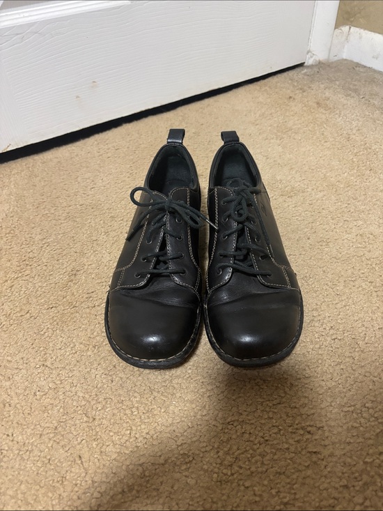 Born Other - Born Black Leather Lace-Up Oxford Shoes